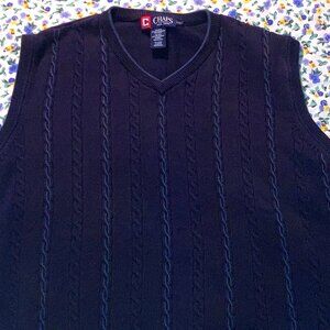 Chaps Cable Knit Sweater Vest – Size Large